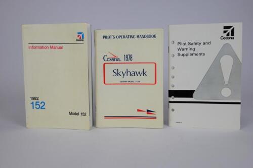 CESSNA: Three Cessna manual books. 1982 Cessna Model 152 Information Manual