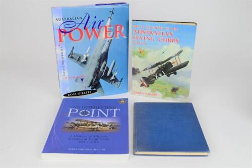 AUSTRALIAN AVIATION: Four books detailing Australian aviation history. 'An Interesting Point' softcover book authored and signed by Steve Campbell-Wright