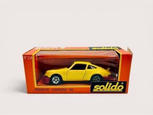 PORSCHE CARRERA RS: A 1:43 scale model by Solido of the Porsche Carrera RS with original packaging [Location: Sydney]