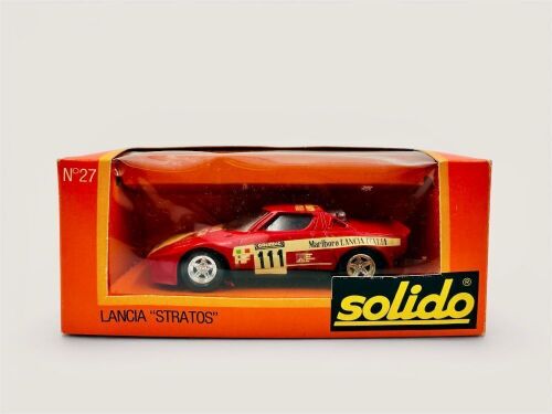 LANCIA STRATOS: A 1:43 scale model by Solido of the Lancia Stratos with original packaging [Location: Sydney]
