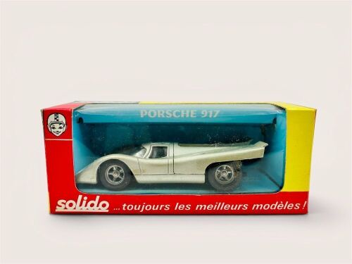 PORSCHE 917: A 1:43 scale model by Solido of the Porsche 917 with original packaging [Location: Sydney]