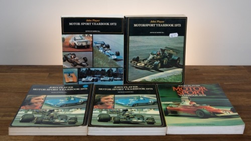 JOHN PLAYER: Five John Player Motor Sport Yearbooks from the 1970s