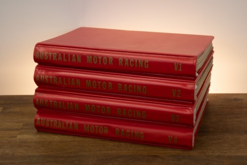 AUSTRALIAN MOTOR RACING: Four bounded folders containing Australian motorsports magazine 'Australian Motor Racing' from early 1980s