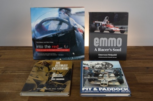 MOTOR RACING: Four hardcover books relating to motor racing