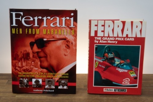 FERRARI: Two hardcover books relating to Ferrari racing