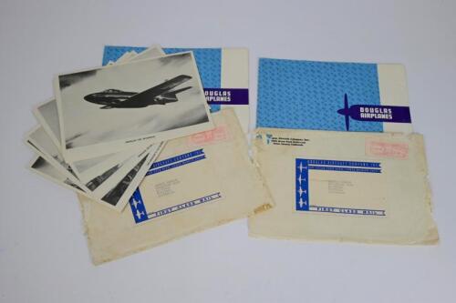 DOUGLAS: A group of Douglas Airplanes items. Set of black and white double-sided pictures of Douglas Aircraft Company, Inc. aircraft