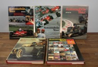 AUTOMOBILE YEAR: Five hardcover editions of 'Automobile Year'