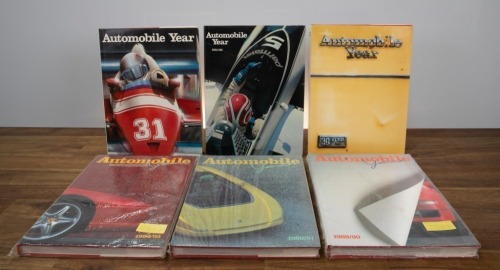 AUTOMOBILE YEAR: Six hardcover editions of 'Automobile Year'