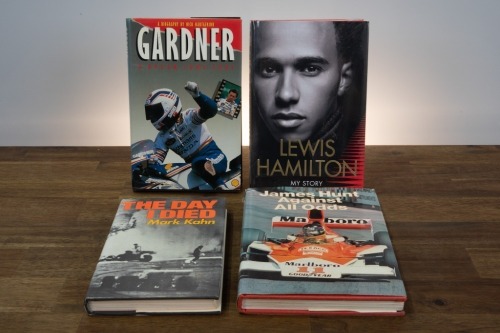 DRIVERS / RIDERS: Four hardcover books relating to racing drivers & riders