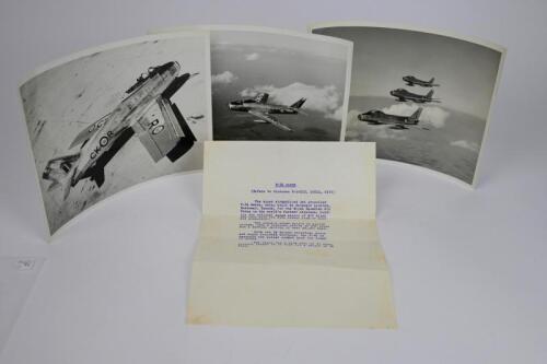F-86 SABRE: Three superb black and white photographs of the F-86 Sabre