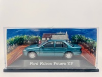 FORD: A 1:43 scale model by Paradise Garage of the Ford EF Falcon Futura in Reef Green Metallic, complete with original packaging - 7