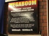 SLED ROCKET: This very powerful rocket engine was used to propel a human to undergo extreme G Forces to simulate the effects of &ldquo;BANGING OUT&rdquo; or Ejecting from the cockpit of the supersonic jet fighter aircraft. Located in Western Australia - 2