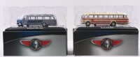 BUS: Two 1:76 scale ATLAS EDITIONS bus models. Borgward BO 4000 & Skoda 706 RTO models - 3