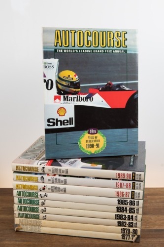AUTOCOURSE: Ten hardcover editions of 'Autocourse' year book