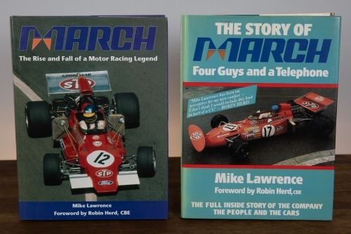 MARCH: Two hardcover books relating to March Racing Team