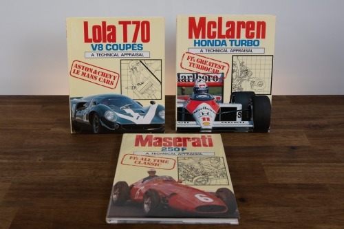 RACING CARS: Three hardcover editions of 'A Technical Appraisal' series