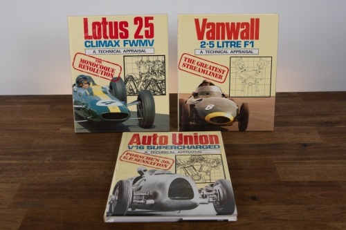 RACING CARS: Three hardcover editions of 'A Technical Appraisal' series