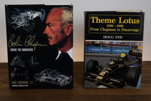 717 · LOTUS: Two hardcover books relating to Lotus Racing Team