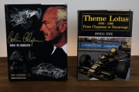 LOTUS: Two hardcover books relating to Lotus Racing Team