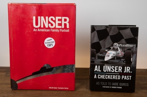 719 · UNSER: Two hardcover books relating to the Unser family