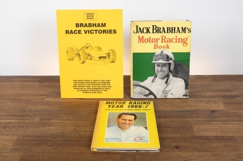 BRABHAM: Three books relating to Sir Jack Brabham