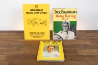BRABHAM: Three books relating to Sir Jack Brabham