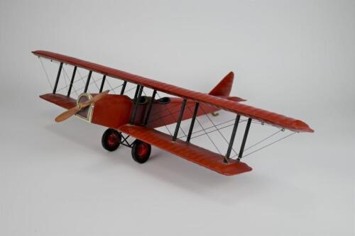 BIPLANE: A modern decorative&nbsp;model of a biplane with RAAF roundels (66cm wide x 50cm long)