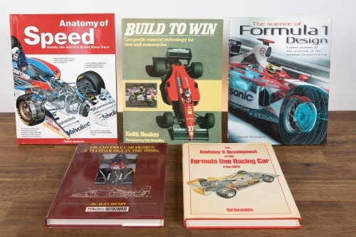 RACING CAR DESIGN: Five books relating to racing car design, composition & structure