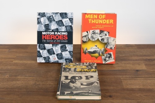 762 · DRIVERS: Three hardcover books relating to racing drivers