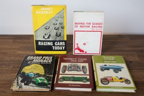 775 · RACING CARS: Five hardcover books relating to sports & racing cars