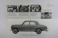 MERCEDES-BENZ: A Mercedes-Benz 180 fold-out sales brochure - 2