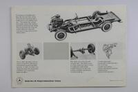 MERCEDES-BENZ: A Mercedes-Benz 180 fold-out sales brochure - 3