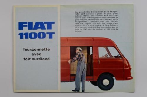 FIAT: An interesting Fiat 1100T colour sales brochure (Edition n.2381)