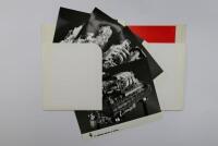 FERRARI: A 1986 Geneva motor show information kit. Black and white photographs of eight and twelve cylinder Ferrari engines - 2