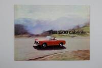 FIAT 1500 cabriolet: An original six page Fiat 1500 cabriolet fold-out sales brochure
