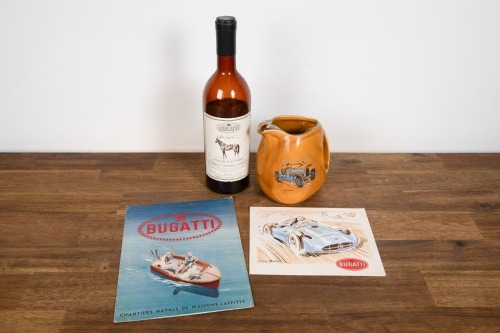BUGATTI: A group of four Bugatti themed items