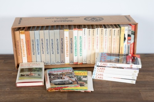 OBSERVER'S BOOKS: A box of assorted mostly small format Observer's 'Automobiles' books