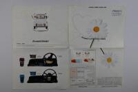 CITROEN: A 1984 Citroen 2CV sales brochure. Poster format with pictures of Citroen 2CV models - 3
