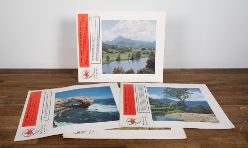 CALTEX: An assortment of numerous Caltex Australia c1960s 'Scenic Views to Beautify Your Home' prints, featuring Australian landscape photos