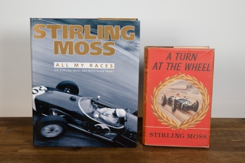 MOSS: Two hardcover books relating to Stirling Moss