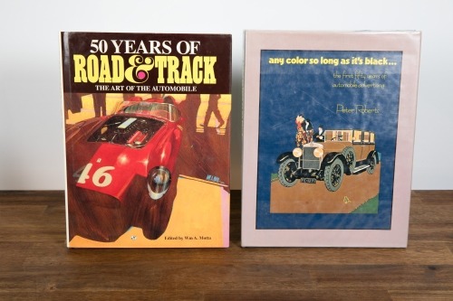 MOTORING ART / ADVERTISING: Two hardcover books relating to motoring art & advertising