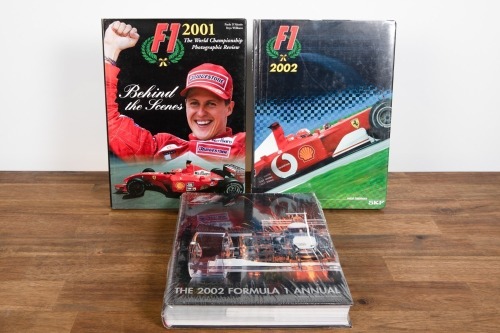 FORMULA ONE: Three hardcover books relating to Formula One