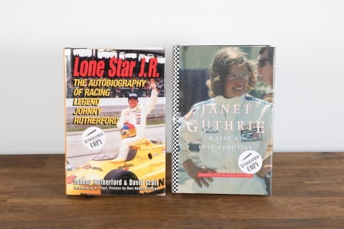 INDYCAR: Two hardcover books relating to well known Indycar drivers