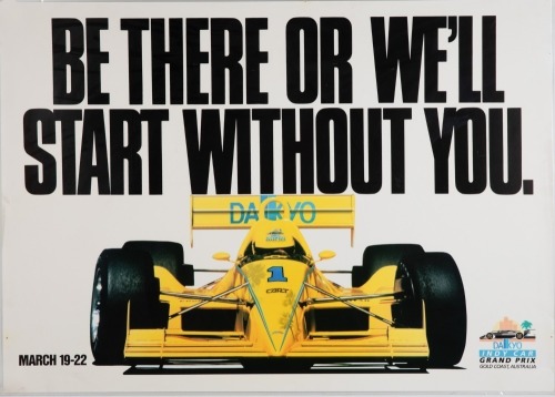 855 · INDYCAR: Three laminated promotional posters for the Gold Coast Indy Car Grand Prix