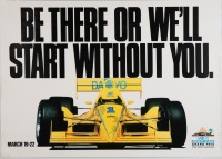 INDYCAR: Three laminated promotional posters for the Gold Coast Indy Car Grand Prix