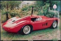 MASERATI: A poster featuring Maserati 300S, 42cm high, 62cm wide