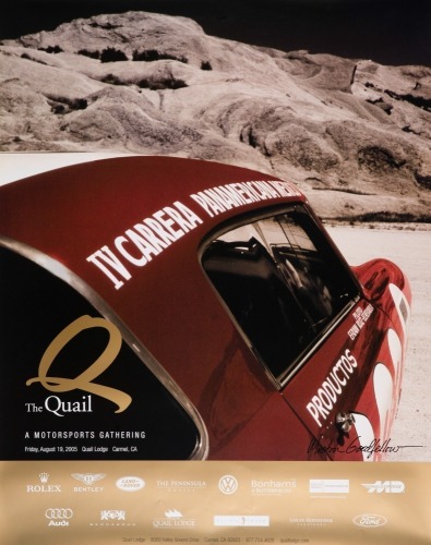 822 · POSTER: A poster promoting the 2005 Quail Motorsports Gathering in Carmel California, 76cm high, 61cm wide