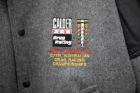 CALDER DRAGS: A cloth / leather commemorative jacket from the 1993 27th Annual Drag Racing Championships held at Calder Raceway - 2