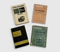 TOYOTA: A group of four factory manuals for the Landcruiser and 2F engine [Location: Sydney]