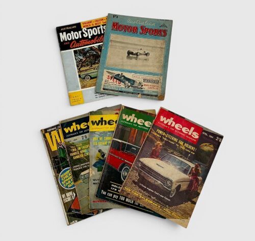 AUSTRALIAN MOTOR SPORTS: Two copies including June 1950 and February 1962, together with five copies of Wheels magazine [Location: Sydney]